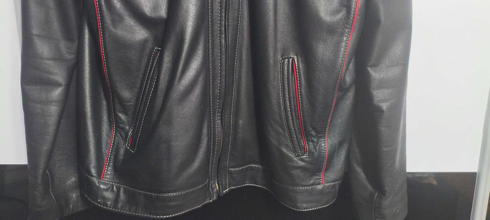 Kórtka męska skórzana prawdziwa skóra !