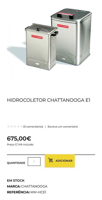 Hidrocoletor E1 | Em bom estado