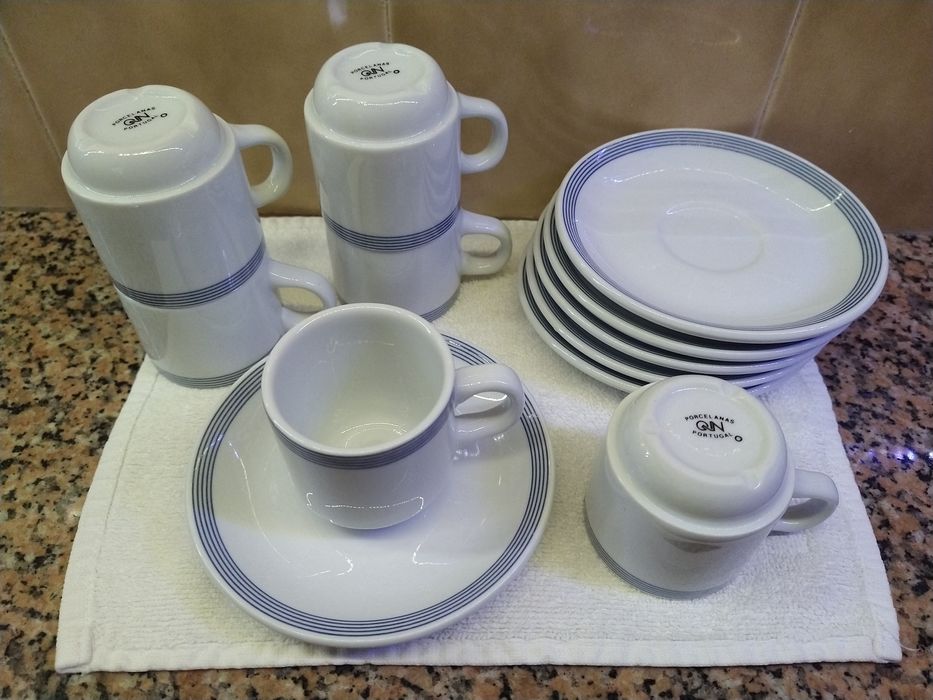 Chávenas de café expresso conjunto 6 casa quarto apartamento vivenda.