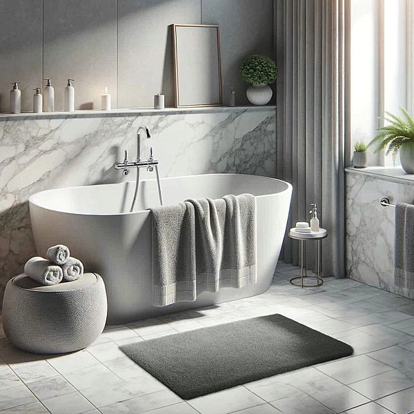 Dywan 60x90 Miękki Pluszowy Futerkowy do Sypialni Łazienki Rabbit 107