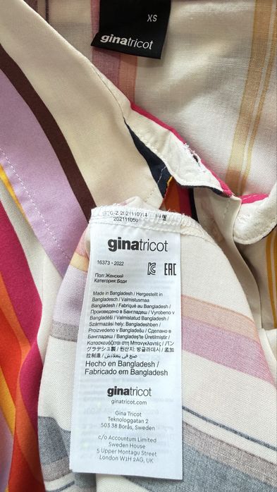 Gina Tricot damska koszula w pasy