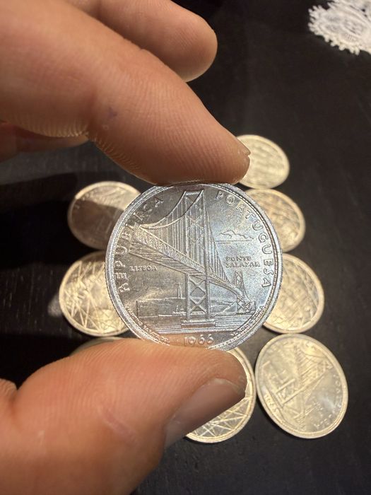 20 Escudos 1966 - Ponte Salazar - Prata