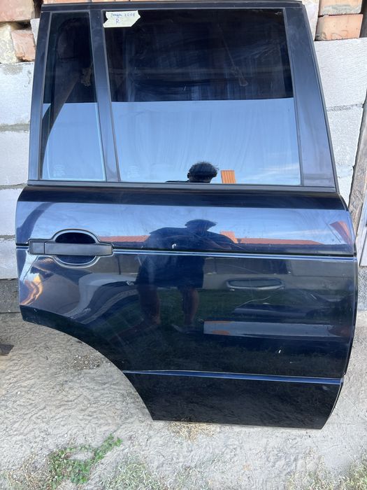 Range Rover L322 2006 двері задні праві чорні оригінал зі склом