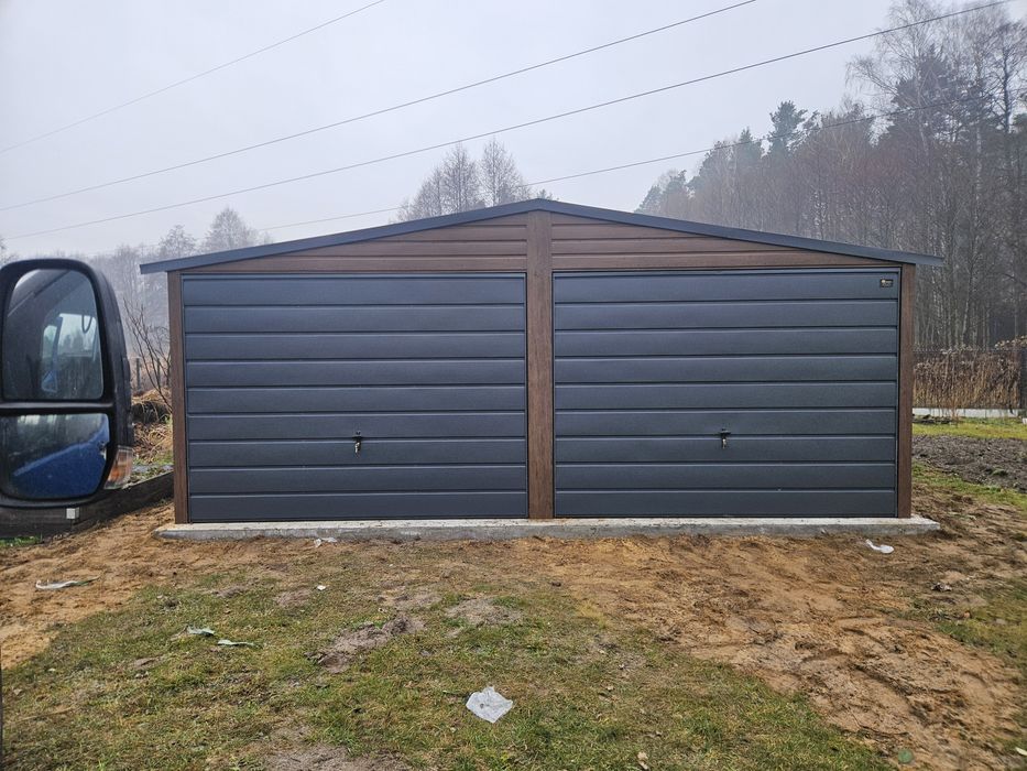 PROMOCJA 6x6 POD Garaze Blaszane Garaz Blaszany Blaszak Blaszaki Drewnopodobny