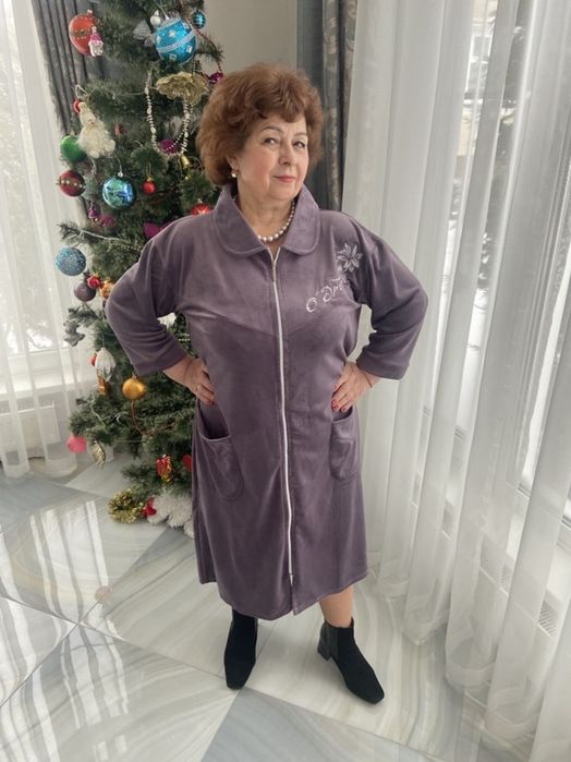 Халат велюровий. Великі розміри