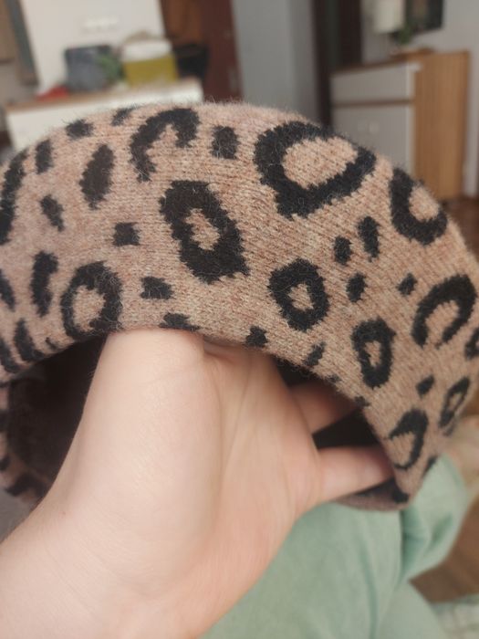 Beret panterka wełniany