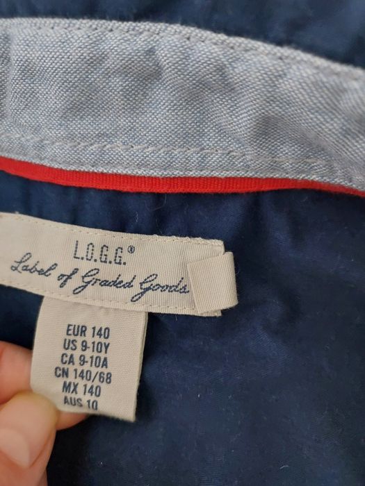 Сорочка синя Logg H and M зріст 140 slim fit