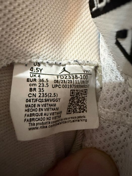 Jordan One Take 5 в білому кольорі розмір 36.5) 23.5 см