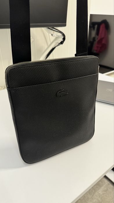 Cумка шкіряна Lacoste Chantaco чоловіча
