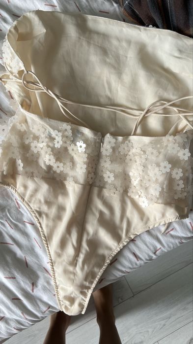 ZARA боди с паетками