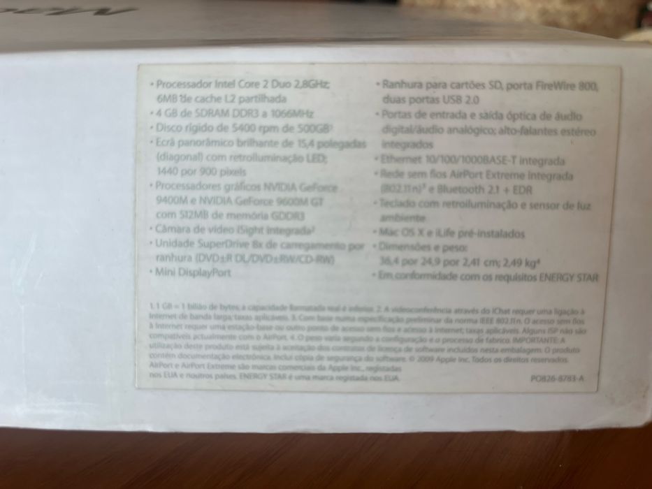MacBook Pro 15 polegadas mid 2009