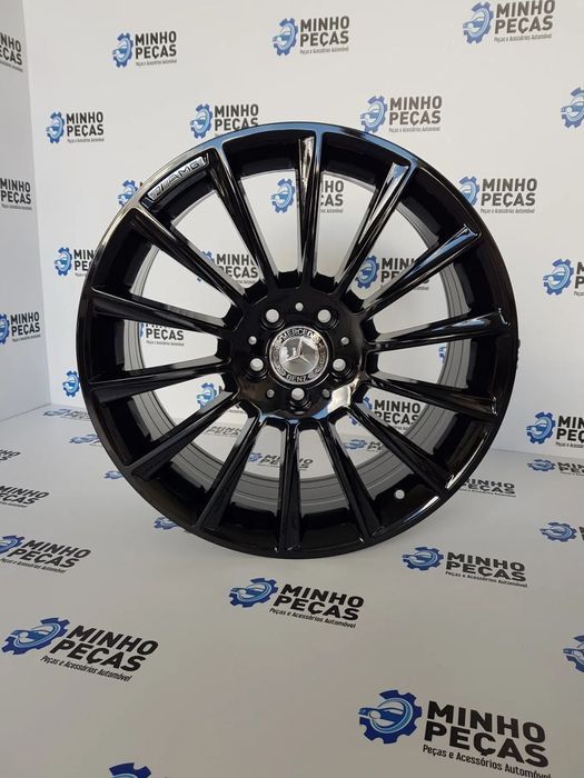 Jantes Mercedes (C63) AMG Turbine em 18 Preto Brilho