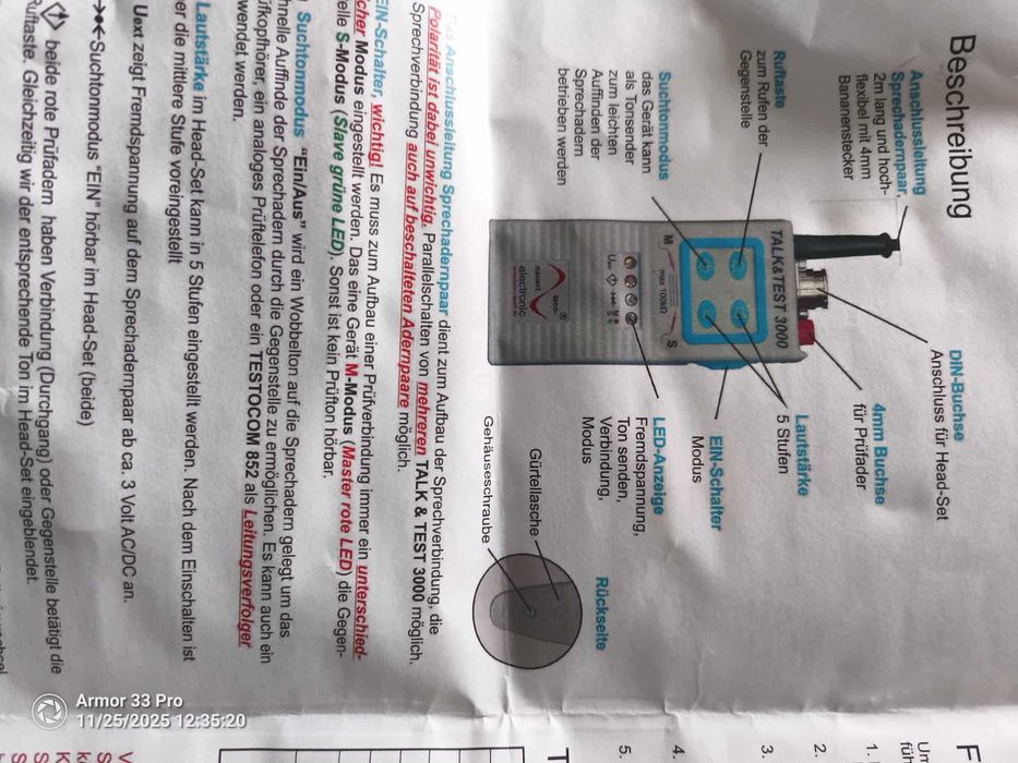 Tester zestaw do testowania i lokalizowania przewodó-Talk Test 3000