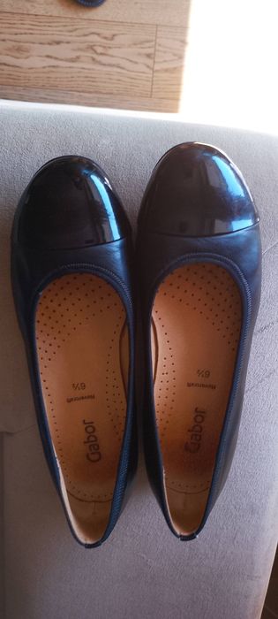 Pół buty damskie czarne z sk