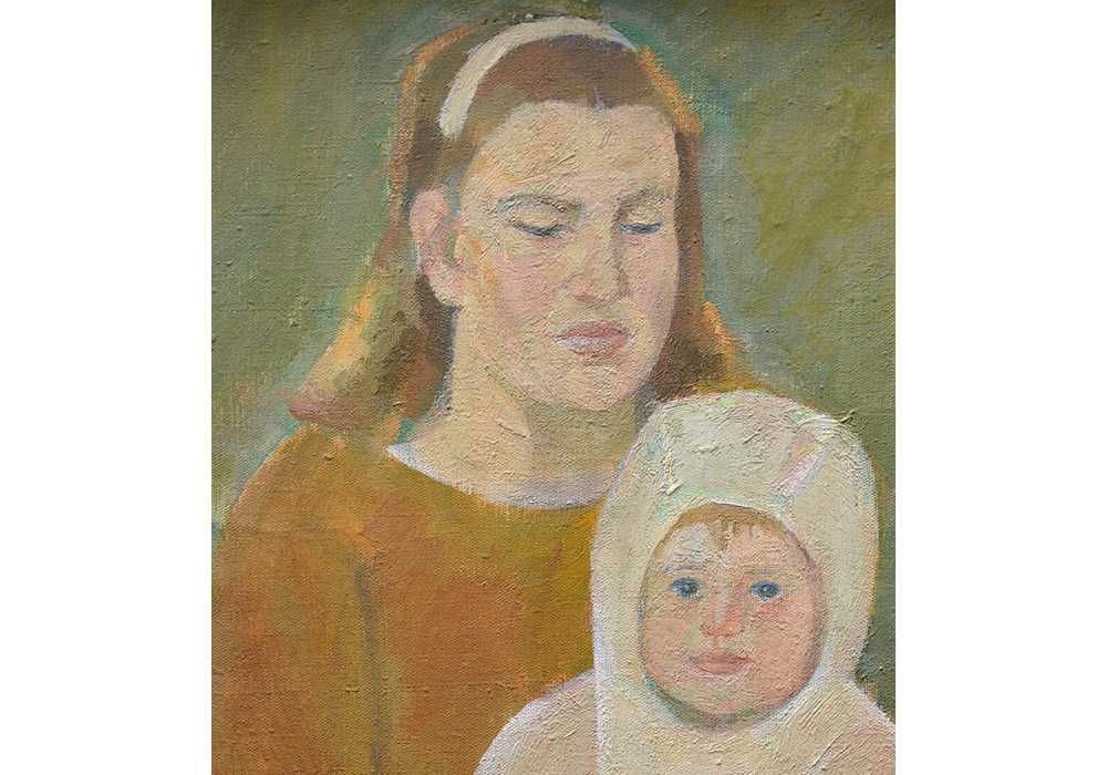 Яблонська Тетяна Ніловна. Мама з дитям. 1963р. полотно олія. 80*60 см