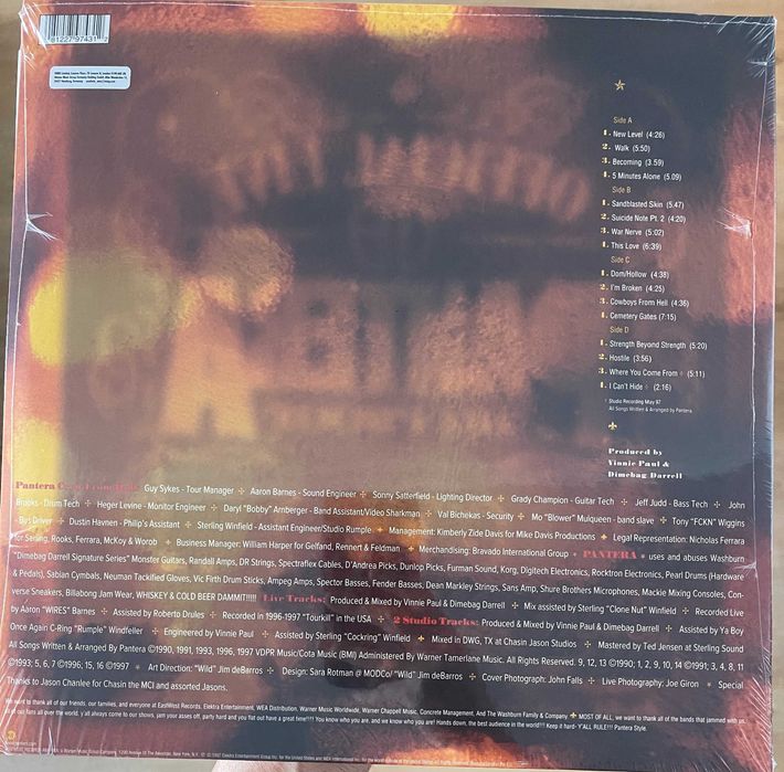 2LP Pantera - 101 Proof Official Live