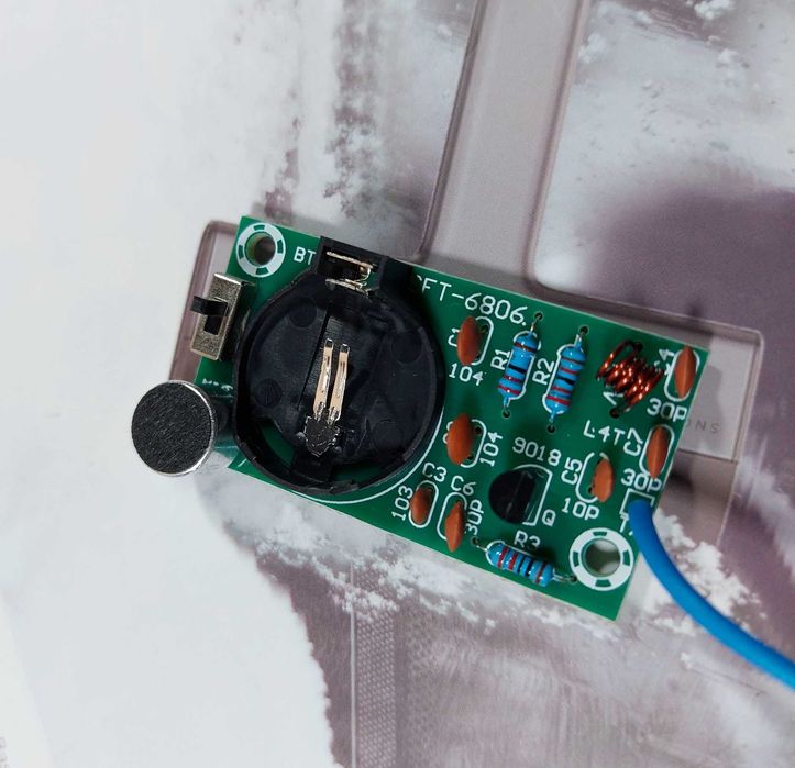 ФМ передатчик с микрофоном на аккумуляторе 18650, прослушка HQ