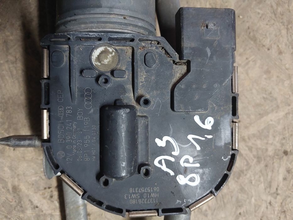 Mechanizm wycieraczek przód przedni silniczek audi a3 8p