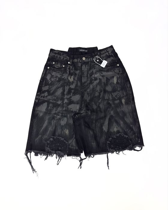 Шорти Project G/R shorts project g/r джинсові шорти чорні balck opium archive balenciaga M L