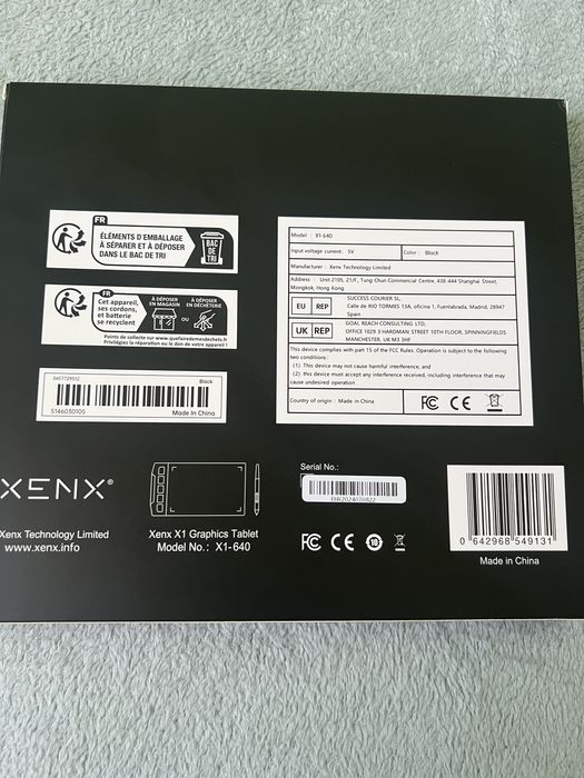 Графічний планшет XENX X1-640