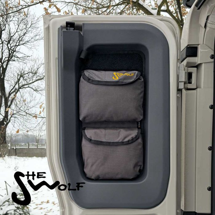 SHE-WOLF Organizer na szyby drzwi tył INEOS GRENADIER z torebką zrywką
