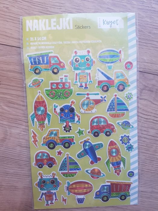 Nowe naklejki dziecięce marki Kayet 21sztuk