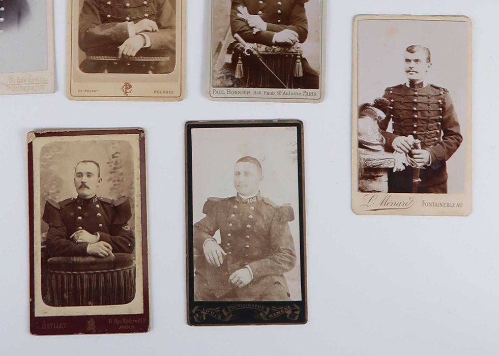 Fotografias antigas em cartão - Militaria (ref 2)