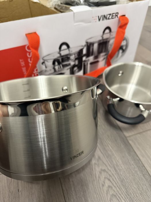 Набір посуду Vinzer з нержавіючої сталі