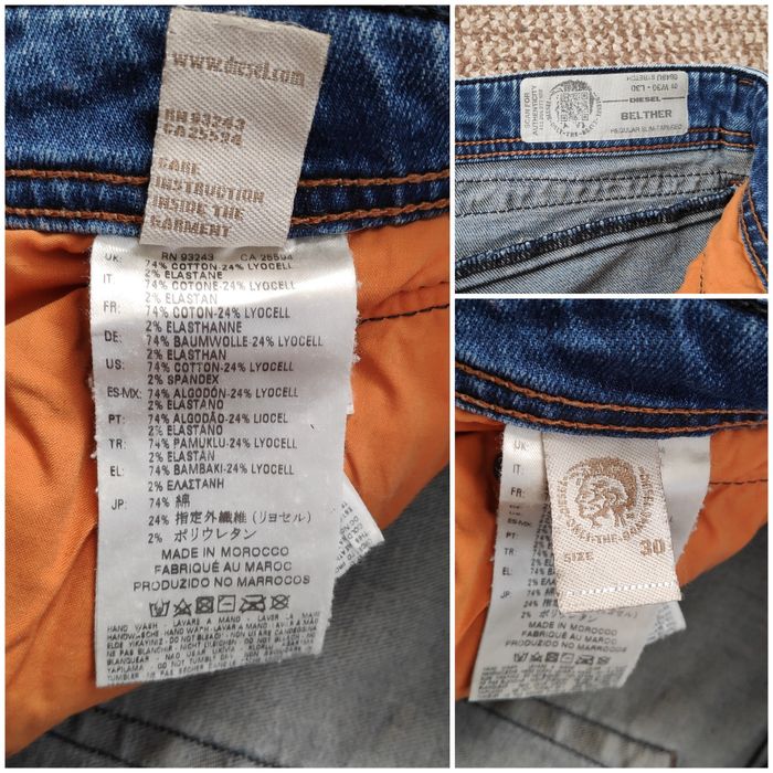 Diesel Belther джинси regular slim tapered оригінал W30 L30