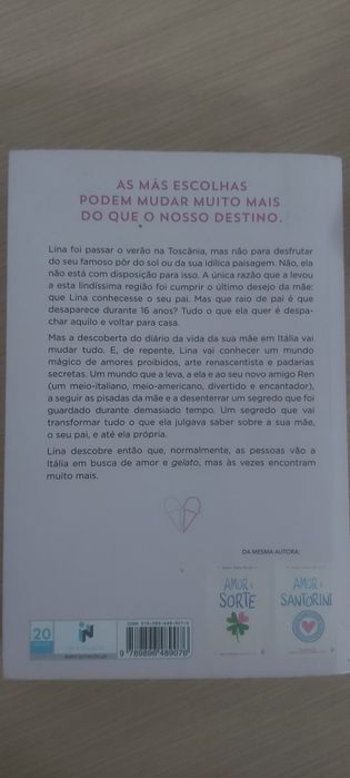 Vendo livro Amor e Gelato