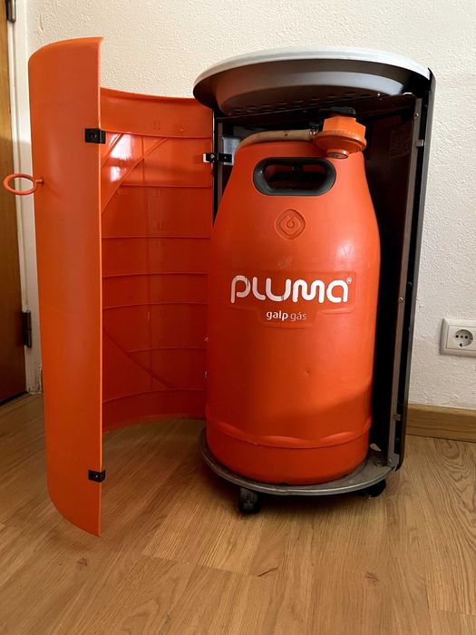 Aquecedor a gás Hotspot GALP Preto + botija Pluma vazia