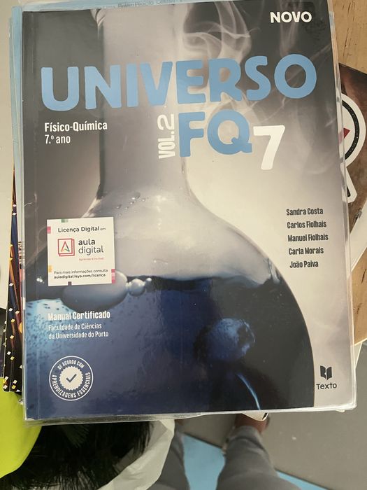Manual e caderno atividades Universo FQ 7