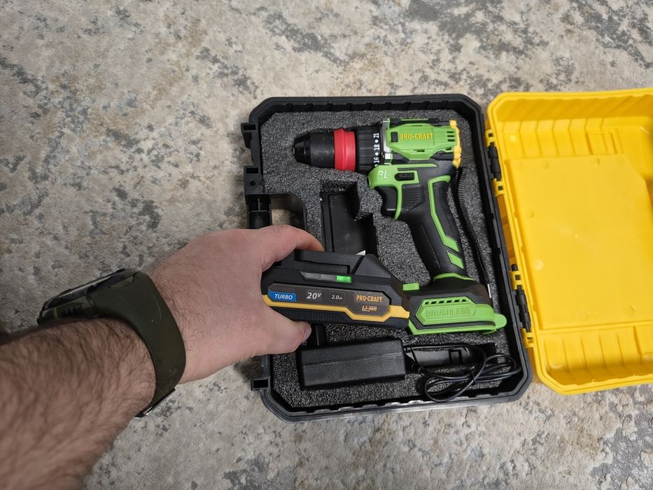 Шуруповерт Procraft PA18Pro DFR (з 1 АКБ 2Аг)