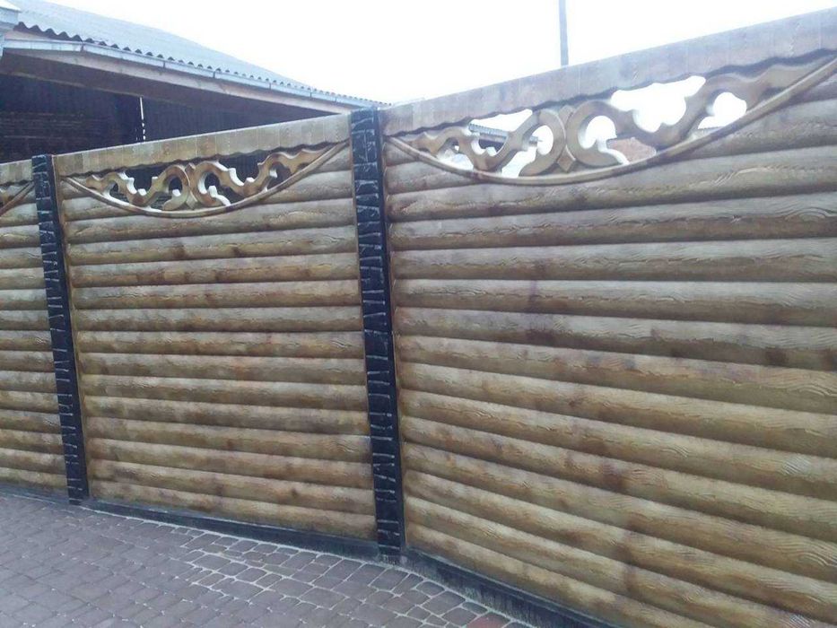 Глянцевый Бетонный .Еврозабор, Європаркан.Паркан.Забор . Якість!