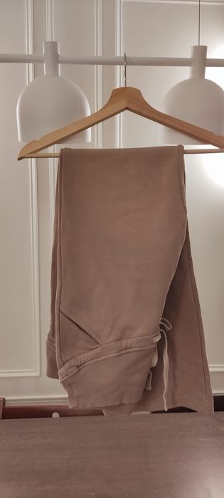 Beżowe spodnie ciążowe M/L