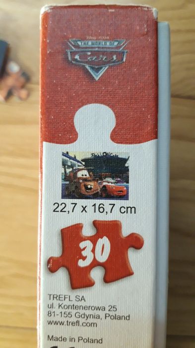 Пазли Trefl тачка Маквін блискавка Сирник 30 шт. 3+ Cars puzzle картон
