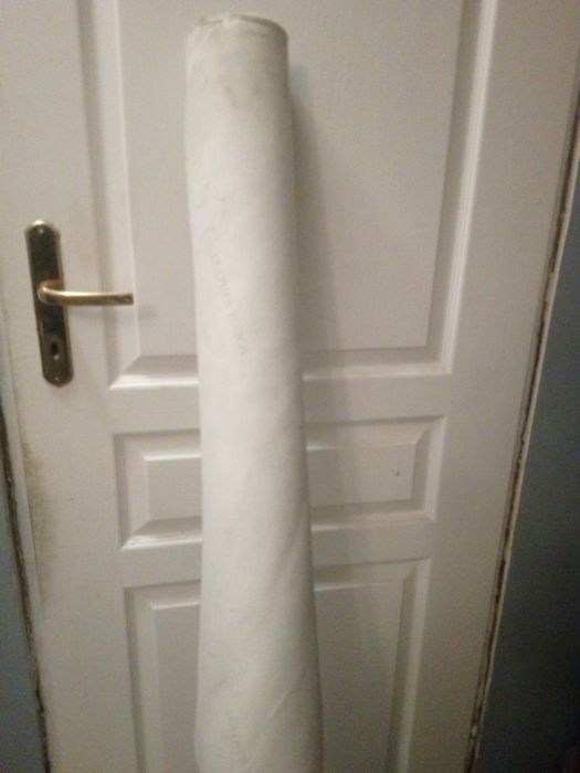 Materiał tapicerski, ekoskóra/skaj, biały.