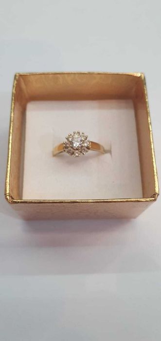 Pierścionek złoty 14 k /585/2,07 g. R 12 - Madej Gorlice Mickiewicza -