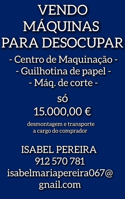 Venda de máquinas