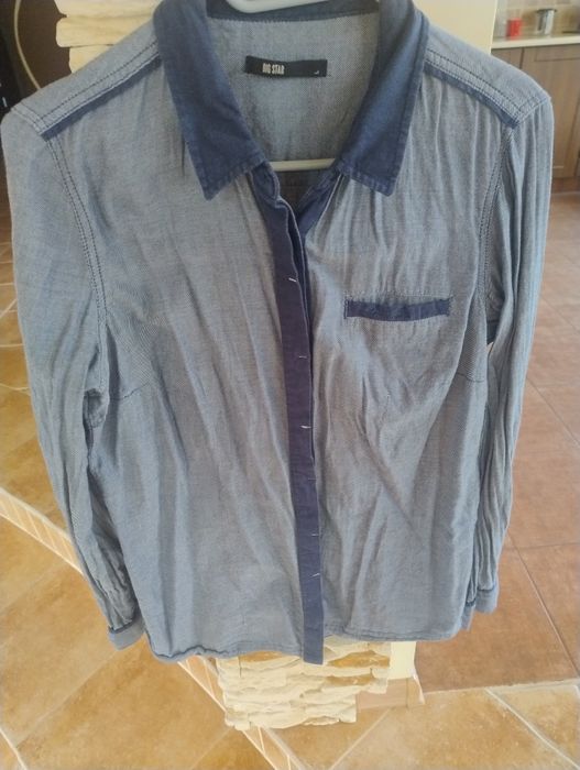 Koszula L big star bawełna jeans elegancka