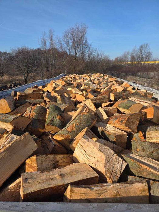 Drewno Opałowe Kominkowe Buk Grab Sezonowany Transport