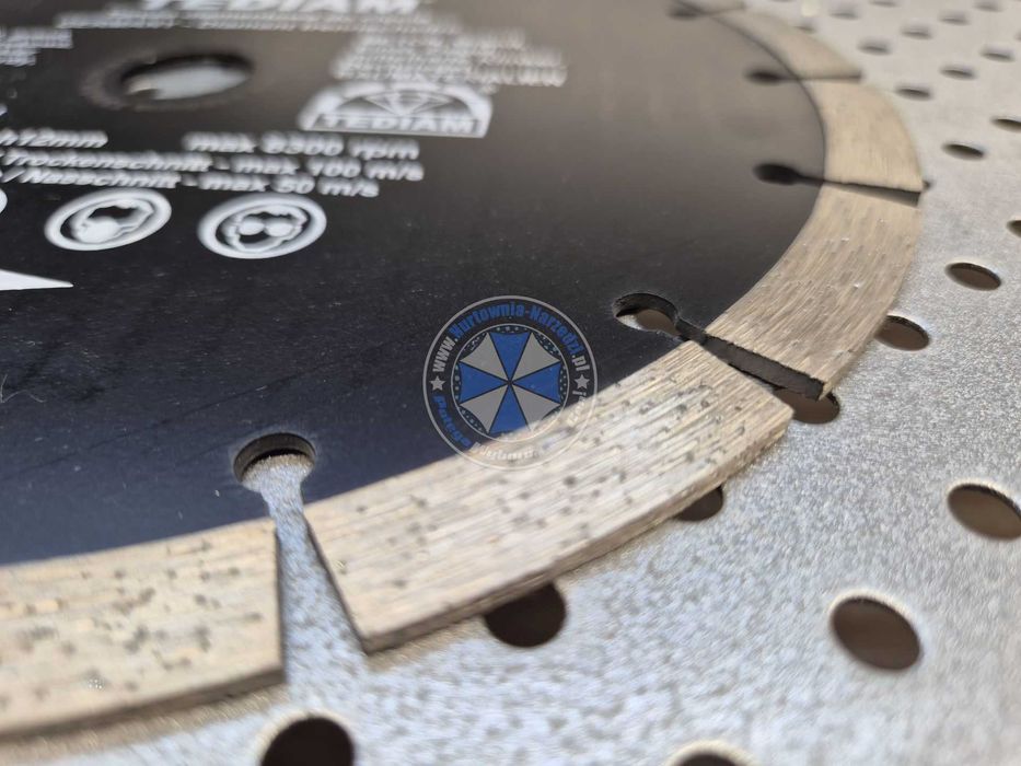 Tarcza do betonu 230mm 100m/s tarcza diamentowa 230mm tarcza do kostki