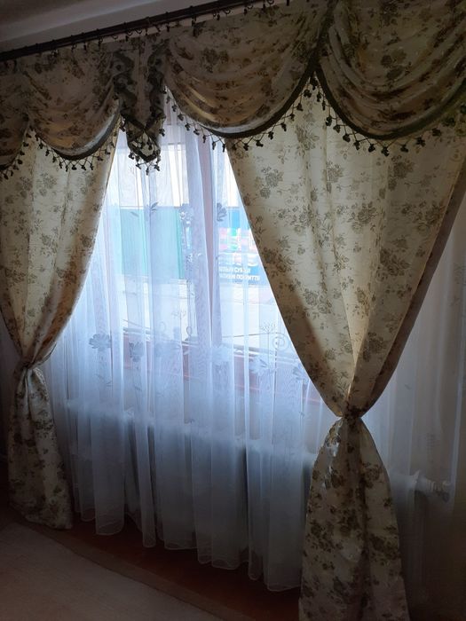 Комплект тюль ламбрикен готові штори