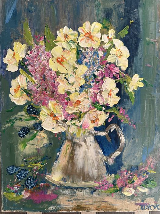 Картини: квіти(олія, полотно)