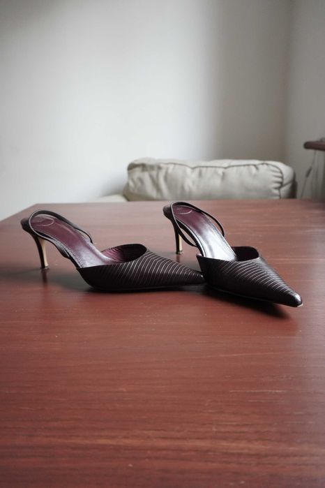 Brązowe Czółenka H&M bez pięty | Kitten Heels