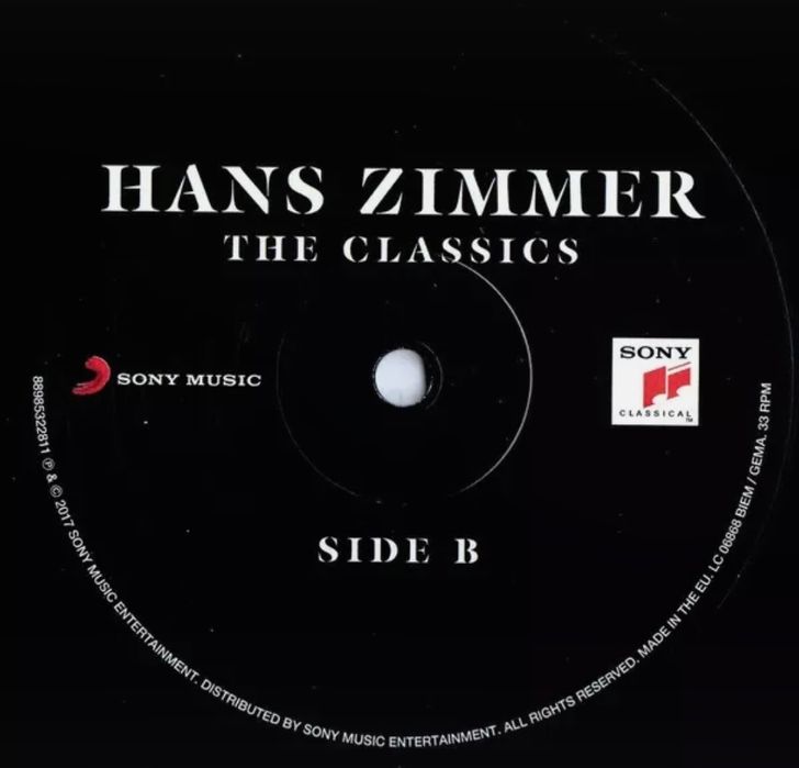 2LP Hans Zimmer: The Classics 180g Vinyl Limited Edition LTD