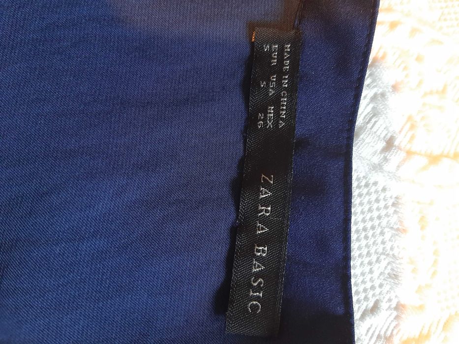 Vestido azul marinho Zara