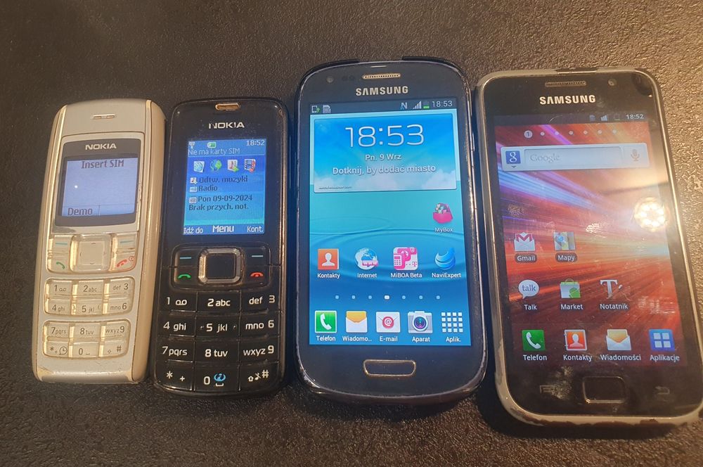 Zestaw Telefonów___Nokia 1600__3110___Samsung Galaxy III Mini___S Plus