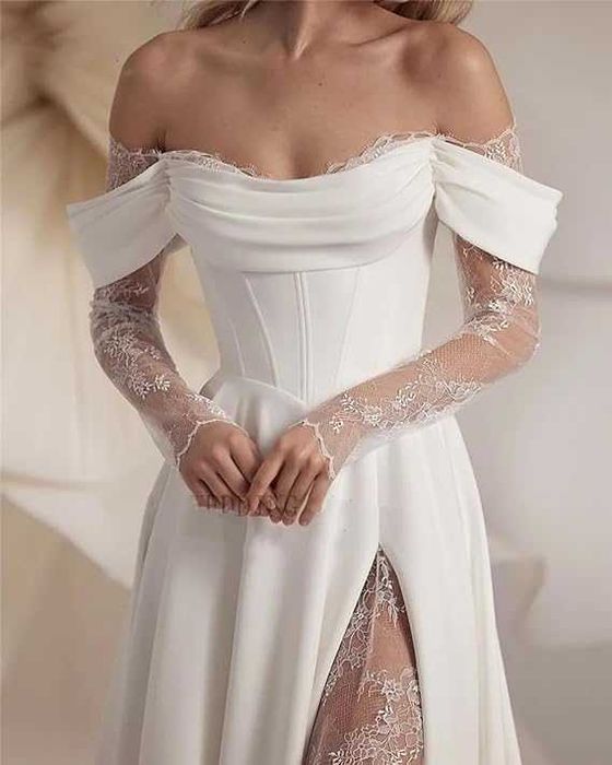 Nowa Suknia Ślubna z koronką