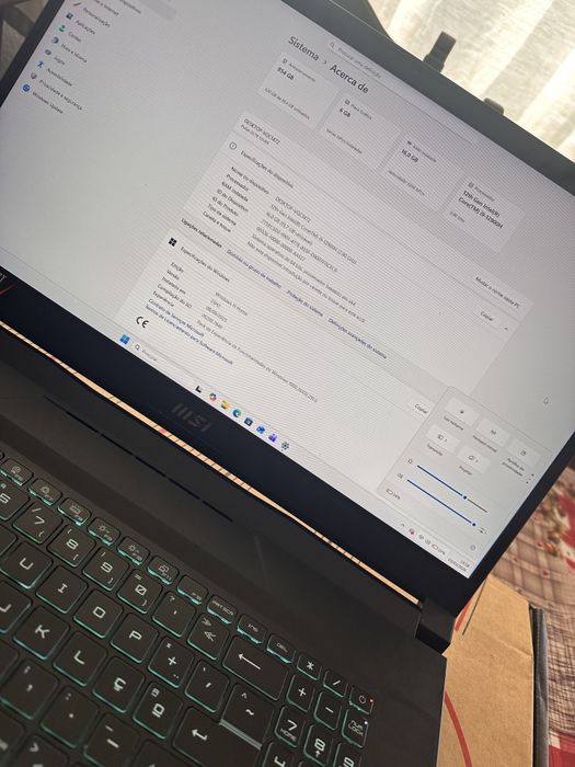 Portátil gaming msi 360hz